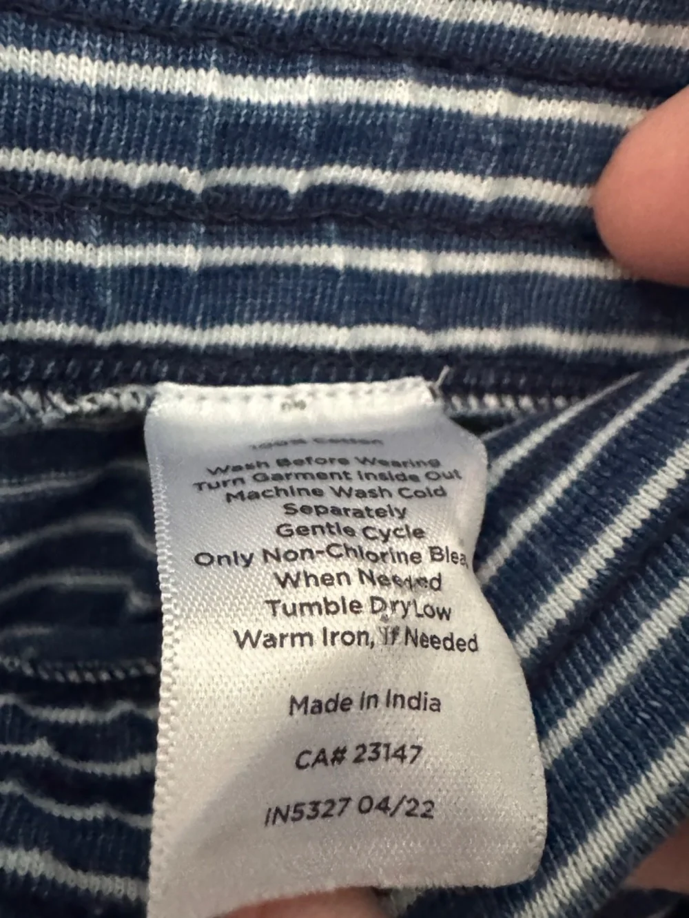 Talbots Blue and White Striped Skirt Size 3X in EUC